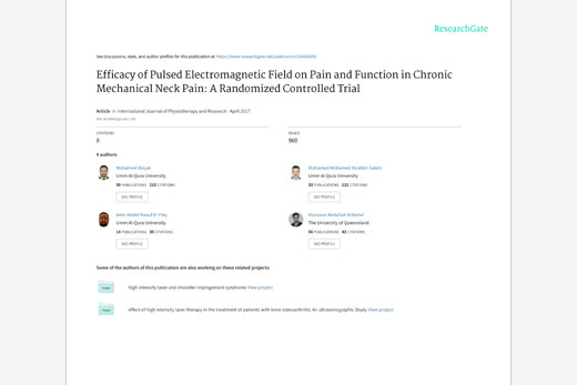 PEMF a chronická mechanická bolesť krčnej chrbtice: randomizovaná štúdia ukazuje väčšiu úľavu od bolesti a lepšiu funkciu ako samotné cvičenie