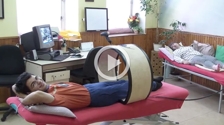 Ukážka aplikácie pulznej magnetoterapie v Detskom centre Olomouc